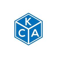 kca-Buchstaben-Logo-Design auf weißem Hintergrund. kca kreative Initialen schreiben Logo-Konzept. kca-Briefgestaltung. vektor