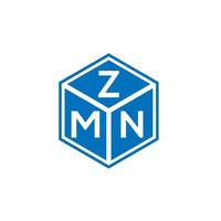 zmn brev logotyp design på vit bakgrund. zmn kreativa initialer brev logotyp koncept. zmn brev design. vektor