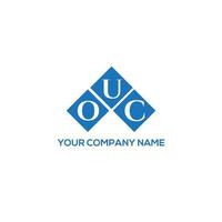 OUC-Brief-Logo-Design auf weißem Hintergrund. ouc kreative Initialen schreiben Logo-Konzept. ouc Briefgestaltung. vektor