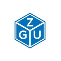 zgu brev logotyp design på vit bakgrund. zgu kreativa initialer brev logotyp koncept. zgu bokstavsdesign. vektor