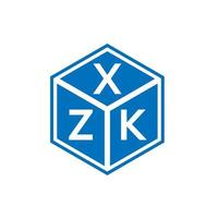 xzk brev logotyp design på vit bakgrund. xzk kreativa initialer bokstavslogotyp koncept. xzk bokstavsdesign. vektor