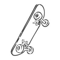 Skateboard-Vektorskizze vektor