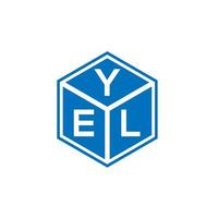 yel brev logotyp design på vit bakgrund. yel kreativa initialer brev logotyp koncept. yel bokstavsdesign. vektor