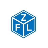 zfl brev logotyp design på vit bakgrund. zfl kreativa initialer brev logotyp koncept. zfl bokstavsdesign. vektor