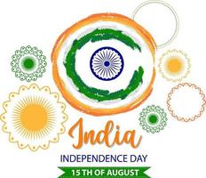 Poster zum Unabhängigkeitstag Indiens vektor