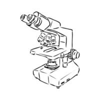 Mikroskop-Vektorskizze vektor
