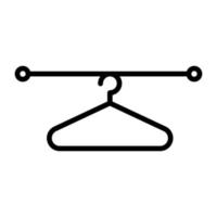 Symbol für die Kleiderbügellinie vektor