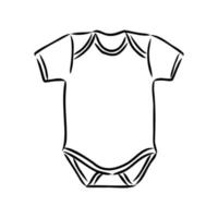 Baby-Körper-Vektorskizze vektor
