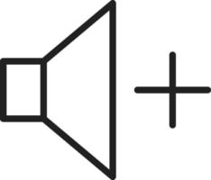 Symbol für die Lauter-Linie vektor