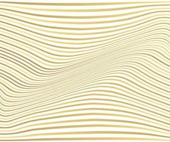 gyllene våg linje bakgrund vektor