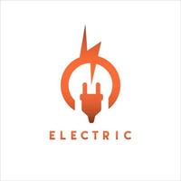 modernes elektrisches Logo-Design vektor