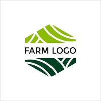 grünes Farm-Logo-Design vektor