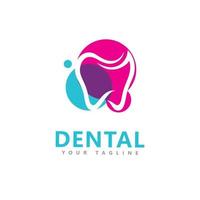 dental koncept logotyp formgivningsmall vektor