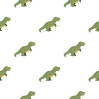 nahtloses muster niedlicher t-rex dino. Hintergrund von lustigen Dinosauriern im Doodle-Stil. vektor