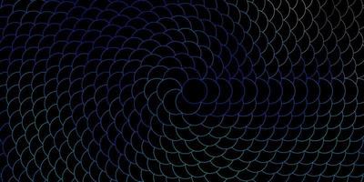 mörkblå vektorlayout med cirklar. vektor