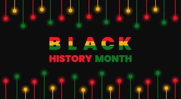 Hintergrund des schwarzen Geschichtsmonats. Afroamerikanische Geschichte oder schwarzer Geschichtsmonat. wird jährlich im februar in den usa und kanada gefeiert. Monat der schwarzen Geschichte 2022 vektor