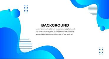 flüssiger abstrakter hintergrund. Social Media Fluid Vector Banner Template Design mit blauer Farbe, Websites. gewellte Formen, einzigartiges Hintergrunddesign der blauen Farbe. blauer neuer Hintergrund.