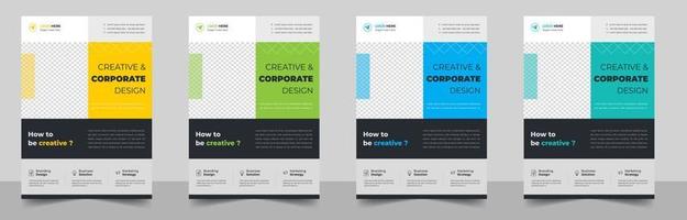 Corporate Business Flyer Template-Design. Flyer für Agenturen für digitales Marketing, Flyer für Unternehmensmarketing. wachsen sie ihr geschäft digitales marketing neuer flyer. Flyer für digitales Marketing vektor