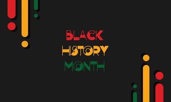 svart historia månad bakgrund. afrikansk amerikansk historia eller svart historia månad. firas årligen i februari i usa och kanada. svart historia månad 2022 vektor