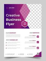 Corporate Business Flyer Template-Design. Flyer für Agenturen für digitales Marketing, Flyer für Unternehmensmarketing. wachsen sie ihr geschäft digitales marketing neuer flyer. Flyer für digitales Marketing vektor