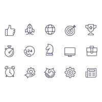 Business Line Icons Vektordesign vektor