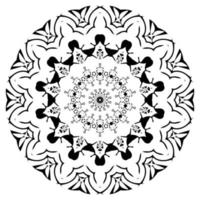 Rundes Element-Mandala. Design-Vektor-Illustration