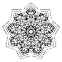 Mandala Blume abstraktes Muster vektor