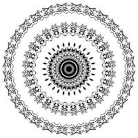 Arabisches Mandala. symmetrisches Muster vektor
