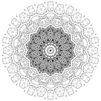 Arabisches Mandala. symmetrisches Muster vektor