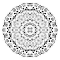 Rundes Element-Mandala. Design-Vektor-Illustration vektor