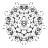 dekorative Verzierung. Symmetrisches Kaleidoskop vektor