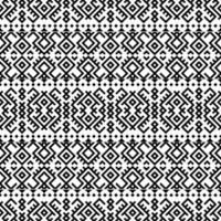 geometrischer aztekischer nahtloser ethnischer Musterbeschaffenheits-Designvektor in der schwarzen weißen Farbe
