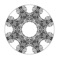 cirkulära mönster mandala konst dekoration element. vektor