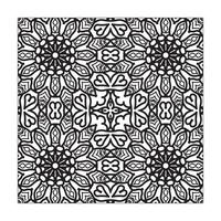 Mandala Musterdesign Blumenverzierung. vektor