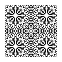 Mandala Musterdesign Blumenverzierung vektor