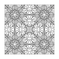 Mandala Musterdesign Blumenverzierung vektor