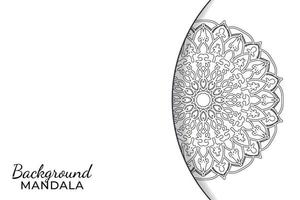 handgezeichnetes indisches ornament mandala im hintergrundstil. vektor