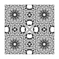mandala sömlösa mönster blommig prydnad. vektor