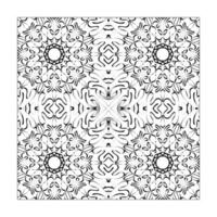 Mandala Musterdesign Blumenverzierung vektor
