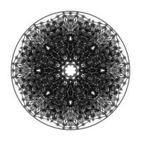 handgezeichnetes Mandala. dekoration in ethnischer orientalischer gekritzelverzierung. vektor