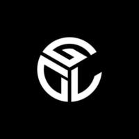 GDL-Brief-Logo-Design auf schwarzem Hintergrund. gdl kreative Initialen schreiben Logo-Konzept. gdl Briefgestaltung. vektor