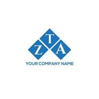 zta-Brief-Logo-Design auf weißem Hintergrund. zta kreatives Initialen-Buchstaben-Logo-Konzept. zta Briefgestaltung. vektor