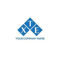 . xte kreatives Initialen-Buchstaben-Logo-Konzept. XTE-Brief-Design. XTE-Brief-Logo-Design auf weißem Hintergrund. xte kreatives Initialen-Buchstaben-Logo-Konzept. xte Briefgestaltung. vektor