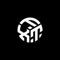 fxt-Buchstaben-Logo-Design auf schwarzem Hintergrund. fxt kreative Initialen schreiben Logo-Konzept. fxt Briefgestaltung. vektor