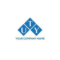 UTY-Brief-Logo-Design auf weißem Hintergrund. uty kreative Initialen schreiben Logo-Konzept. Uty-Brief-Design. vektor