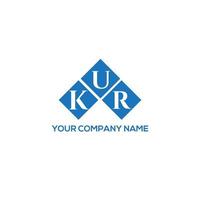 kur-Brief-Logo-Design auf weißem Hintergrund. kur kreative Initialen schreiben Logo-Konzept. kur Briefgestaltung. vektor