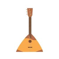 Balalaika. musikinstrument aus holzsaiten. Illustration für Druck, Hintergründe, Umschläge, Verpackungen, Grußkarten, Poster, Aufkleber und Textilien. isoliert auf weißem Hintergrund. vektor