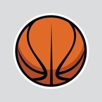 Basketball-Symbol-Vektor-Illustration, Basketball-Grafik vektor