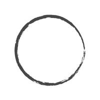 cirkel penseldrag. vektor grunge penseldrag, målarpensel cirkel, designelement vektorillustration