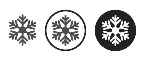 Schnee-Symbol. Web-Icon-Set .Vektor-Illustration vektor